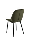 Krzesło Femke zielone tapicerowane ( Rozmiar: uniwersalny )