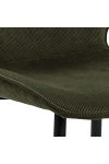 Krzesło Femke zielone tapicerowane ( Rozmiar: uniwersalny )
