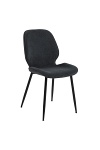 Krzesło Femke antracytowe tapicerowane ( Rozmiar: uniwersalny )