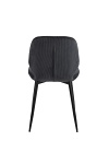 Krzesło Femke antracytowe tapicerowane ( Rozmiar: uniwersalny )