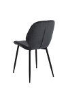 Krzesło Femke antracytowe tapicerowane ( Rozmiar: uniwersalny )