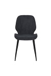 Krzesło Femke antracytowe tapicerowane ( Rozmiar: uniwersalny )