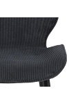 Krzesło Femke antracytowe tapicerowane ( Rozmiar: uniwersalny )