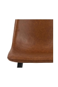 Stołek barowy Oregon PU brandy Low - ACTONA