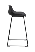 Stołek barowy Tina low Black PU - ACTONA