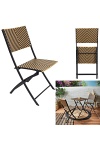 Krzesło składane Marron plecione ( Rozmiar: uniwersalny )