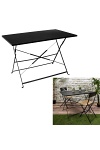 Stół składany Palermo czarny 70x110 cm ( Rozmiar: uniwersalny )