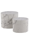Zestaw stolików kawowych Mice biały marmur ( Rozmiar: uniwersalny )