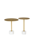 Stolik kawowy Lecco 41cm złoty - House Nordic
