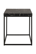 Stolik Barossa 40x40cm czarny marmur - ACTONA
