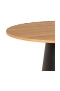 Stół okrągły Soli 120cm dąb/czarny - ACTONA