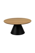 Stolik Soli 85cm dąb/czarny - ACTONA