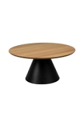 Stolik Soli 85cm dąb/czarny - ACTONA