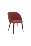 Fotel Celeste terracotta/czarne nogi - Atmosphera