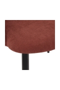 Fotel Celeste terracotta/czarne nogi - Atmosphera