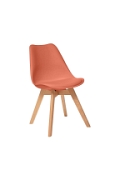 Krzesło Baya terracotta, nogi bukowe - Atmosphera