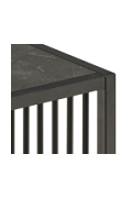 Stolik kawowy Strington 40x40cm marmur czarny - ACTONA