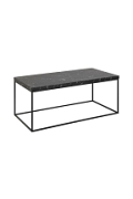 Stolik Barossa 110x55cm czarny marmur - ACTONA