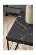 Stolik Barossa 110x55cm czarny marmur - ACTONA