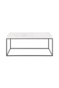 Stolik Barossa 110x55cm biały marmur - ACTONA