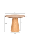 Stół kawowy Soleilo okrągły 80cm - Intesi