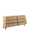 Komoda Albany 6 szuflad dąb naturalny - ACTONA