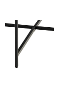 Stolik kawowy Lamoine 70cm czarny - ACTONA