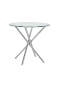 Stół Ufo 80cm transparentny/ chrom - Intesi