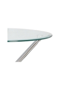 Stół Ufo 80cm transparentny/ chrom - Intesi