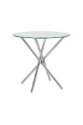 Stół Ufo 80cm transparentny/ chrom - Intesi
