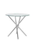 Stół Ufo 80cm transparentny/ chrom - Intesi