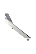 Stolik kawowy Amber 90cm transparentny/ chrom - Intesi