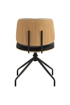 Krzesło obrotowe Owen czarny/dąb ( Rozmiar: uniwersalny )