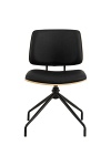 Krzesło obrotowe Owen czarny/dąb ( Rozmiar: uniwersalny )
