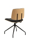 Krzesło obrotowe Owen czarny/dąb ( Rozmiar: uniwersalny )