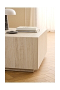 Stolik kawowy Dice 90x90cm trawertyn - ACTONA