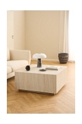 Stolik kawowy Dice 90x90cm trawertyn - ACTONA