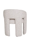 Krzesło do jadalni Monroe Intesi tapicerowane boucle beżowe z podłokietnikami skandynawskie ( Rozmiar: uniwersalny )