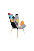 Fotel uszak Helsinki multikolor patchwork - Intesi