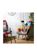 Fotel uszak Helsinki multikolor patchwork - Intesi