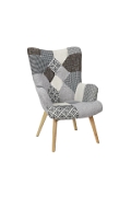 Fotel uszak Helsinki szary patchwork - Intesi