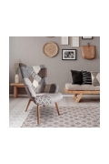 Fotel uszak Helsinki szary patchwork - Intesi