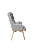 Fotel uszak Helsinki szary patchwork - Intesi