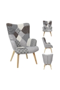 Fotel uszak Helsinki szary patchwork - Intesi