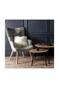 Fotel uszak Helsinki szary patchwork - Intesi