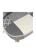 Krzesło Eleonora szara patchwork - Intesi
