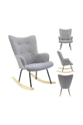 Fotel bujany Helsinki szary - Intesi