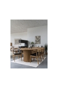 Krzesło Artenara naturalny dąb/ czarne PU - House Nordic
