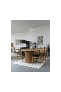 Krzesło Artenara naturalny dąb/ czarne PU - House Nordic