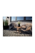 Stolik pomocniczy Bilbao 50x50cm naturalny tekowy - House Nordic